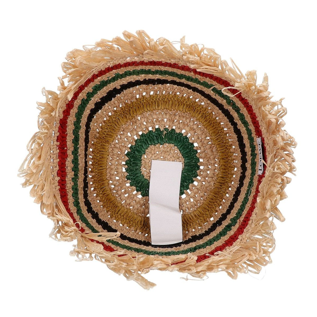 Loewe Anagram Raffia Striped Clochette — view 6