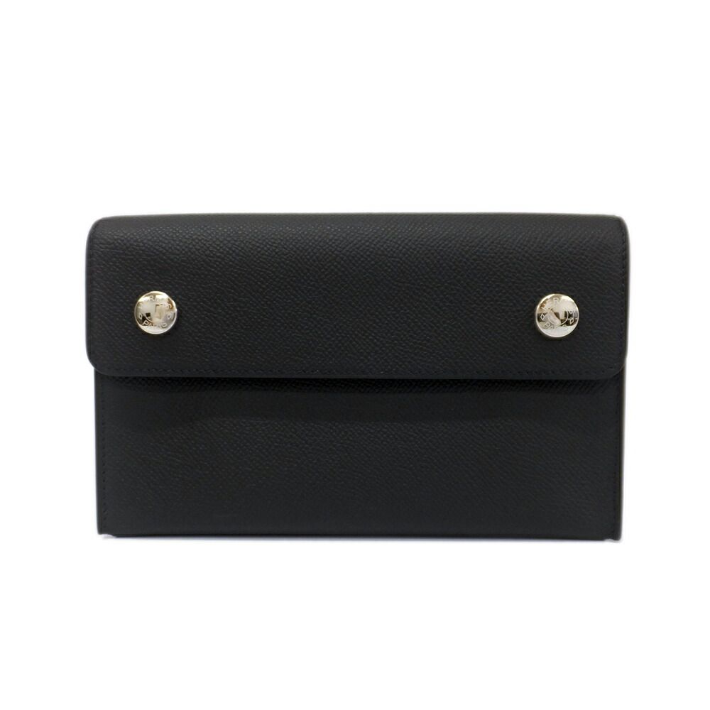 Hermes Heaven Nap to Go Shoulder Bag Black Epsom Silver Around