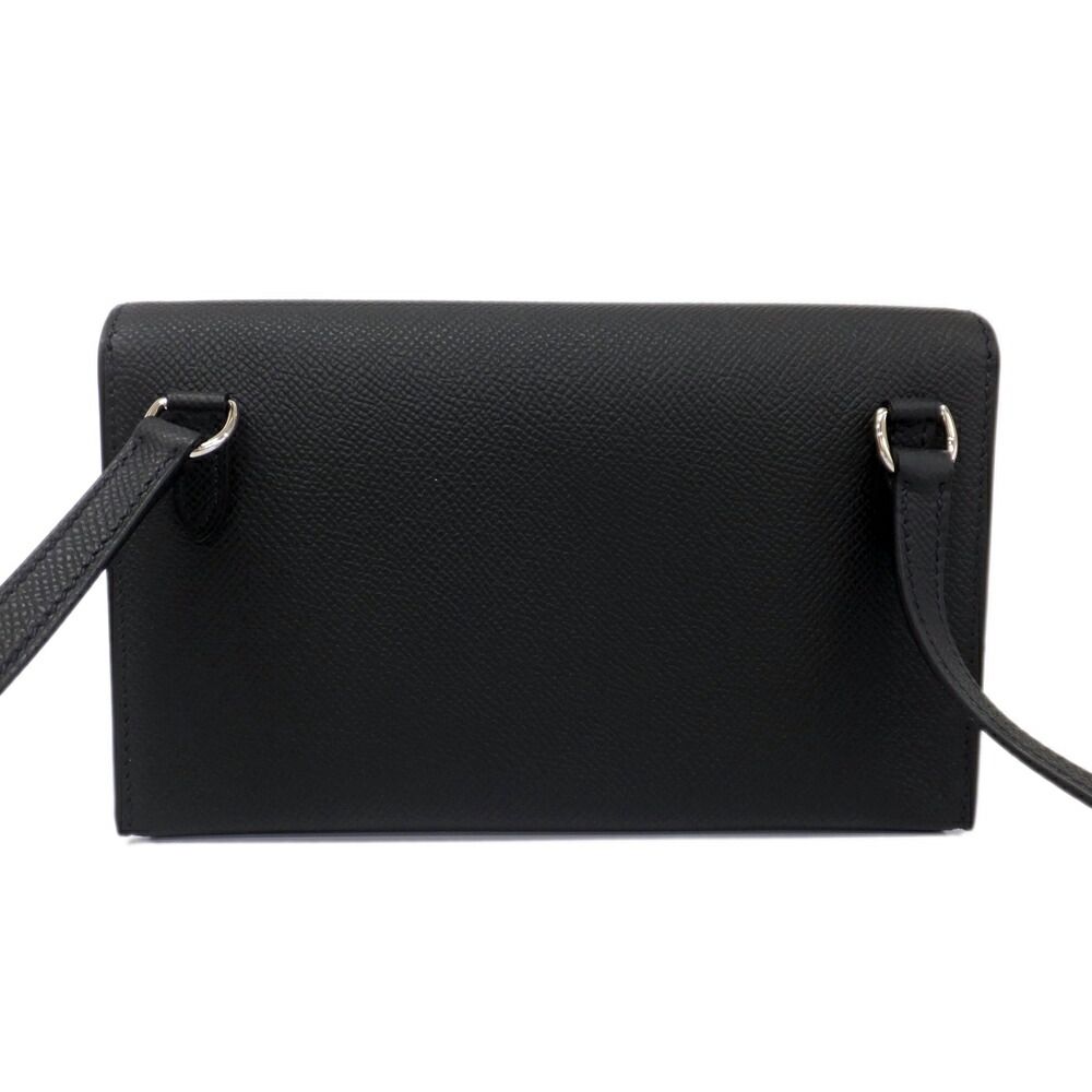 Hermes Heaven Nap to Go Shoulder Bag Black Epsom Silver Around — view 2