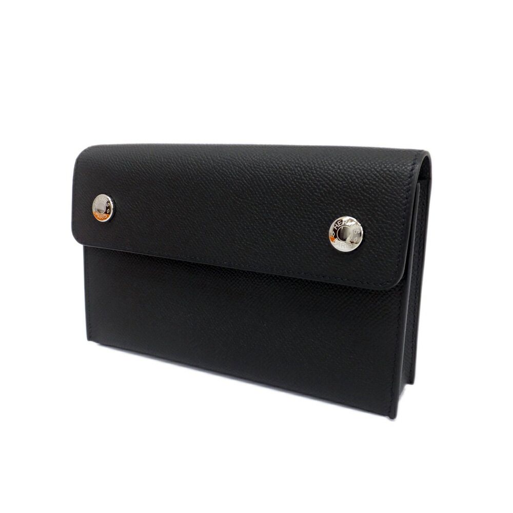 Hermes Heaven Nap to Go Shoulder Bag Black Epsom Silver Around — view 8