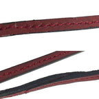 Hermes Lanier Choker Necklace Bracelet Leather Strap Rouge Ash New — view 3