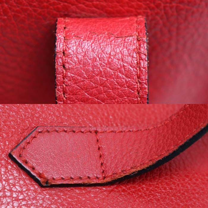 Saint Laurent Cassandra Logo Stitch Round Tote — view 7