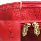 Saint Laurent Cassandra Logo Stitch Round Tote — view 8