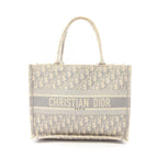 Dior le Tote Book Ivory Gray Canvas Oblique Koo Boog Ready