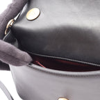 Chanel Shoulder Bag Quilted 2-Way Black Leather Small Flap Chain — view 6