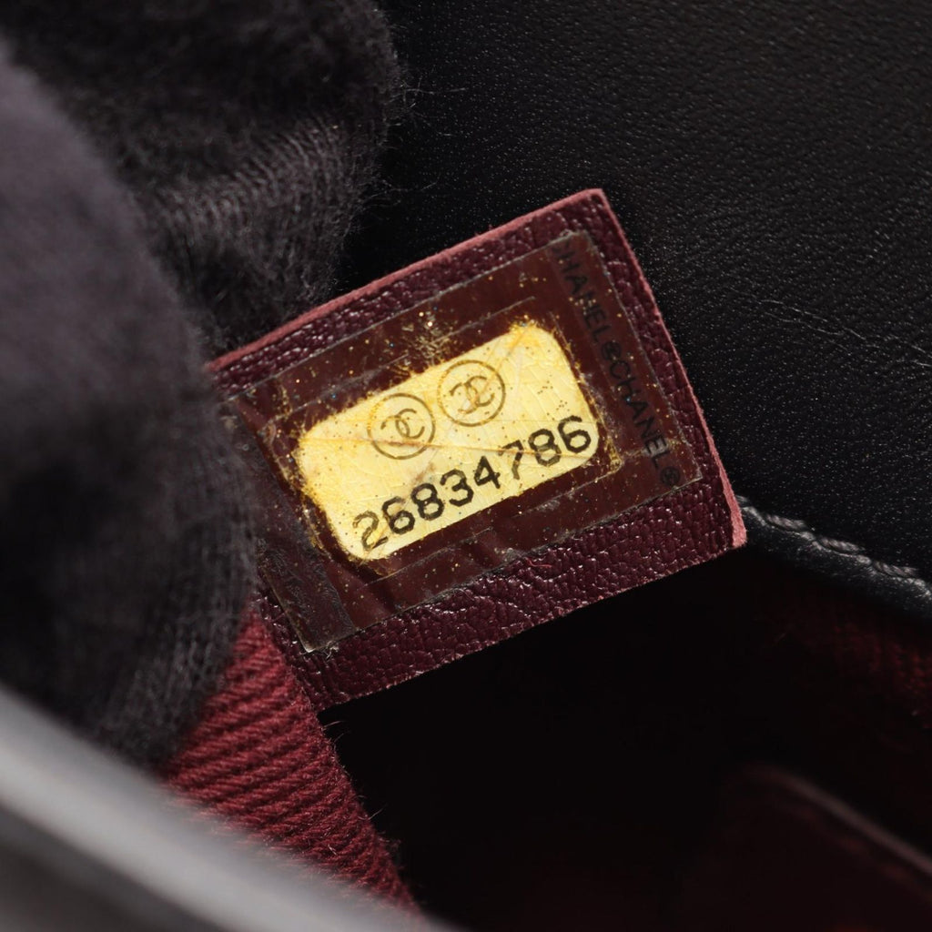 Chanel Shoulder Bag Quilted 2-Way Black Leather Small Flap Chain — view 5