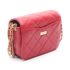 Chanel Shoulder Bag Quilted Mini Che N'shoulder Red Lambskin — view 2