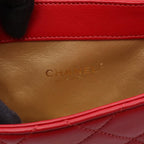 Chanel Shoulder Bag Quilted Mini Che N'shoulder Red Lambskin — view 4