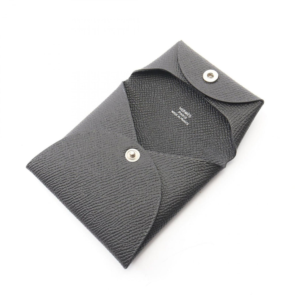 Hermes Coin Case Bastia Black Leather — view 3