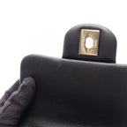Chanel Shoulder Bag Choco Bar Mini Flap Black Lambskin Suede — view 7