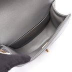 Chanel Shoulder Bag Bo Ischanel Smo le Gray Caviar Leather Bo Smo le — view 3