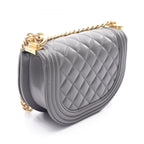 Chanel Shoulder Bag Bo Ischanel Smo le Gray Caviar Leather Bo Smo le — view 2