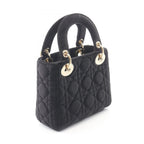 Dior Handbag Mini Cannage 2-Way Black Fabric Tote Suzu — view 2