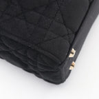 Dior Handbag Mini Cannage 2-Way Black Fabric Tote Suzu — view 5