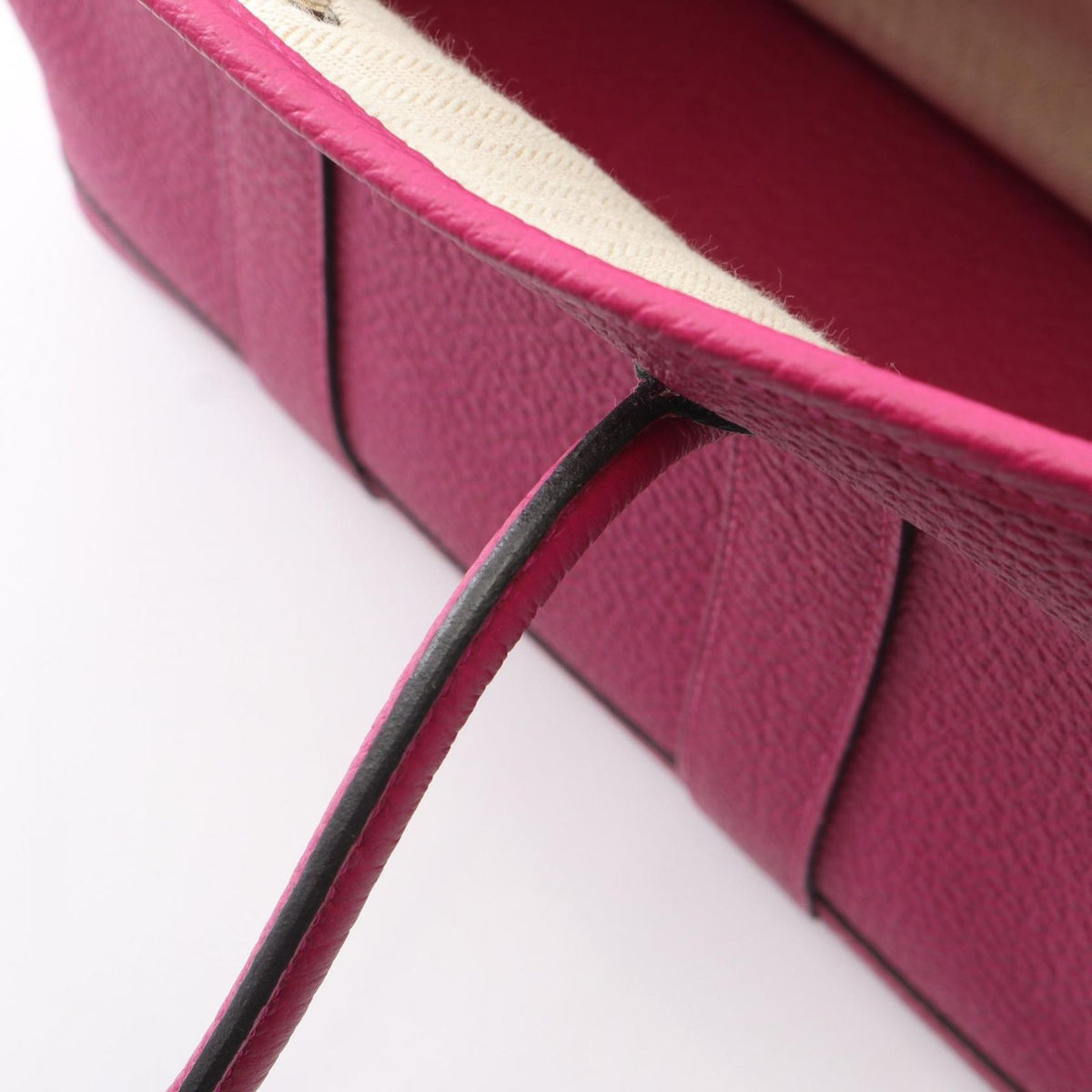 Hermes Tote Garden Party TPM Rose Purple Leather Calf — view 8