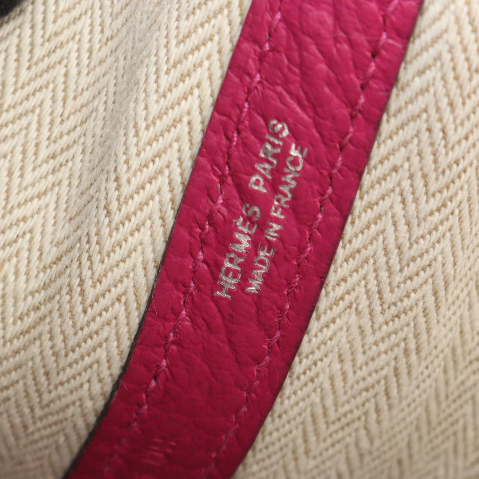 Hermes Tote Garden Party TPM Rose Purple Leather Calf — view 4
