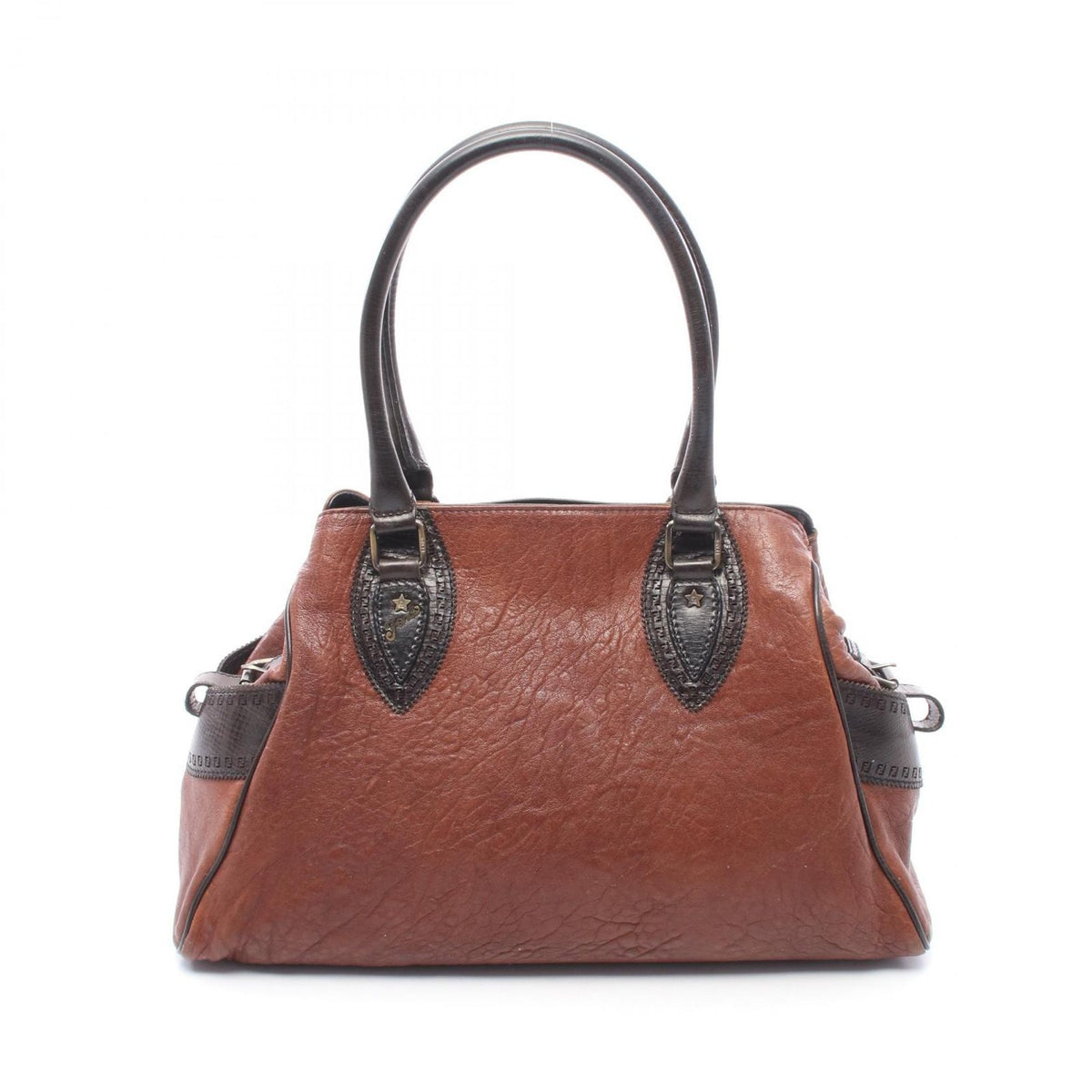 Fendi Handbag Ethonico 8 Brown Da Leather Hand