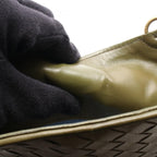 Bottega Veneta Shoulder Bag Intrecha to Gold Khaki Leather — view 5
