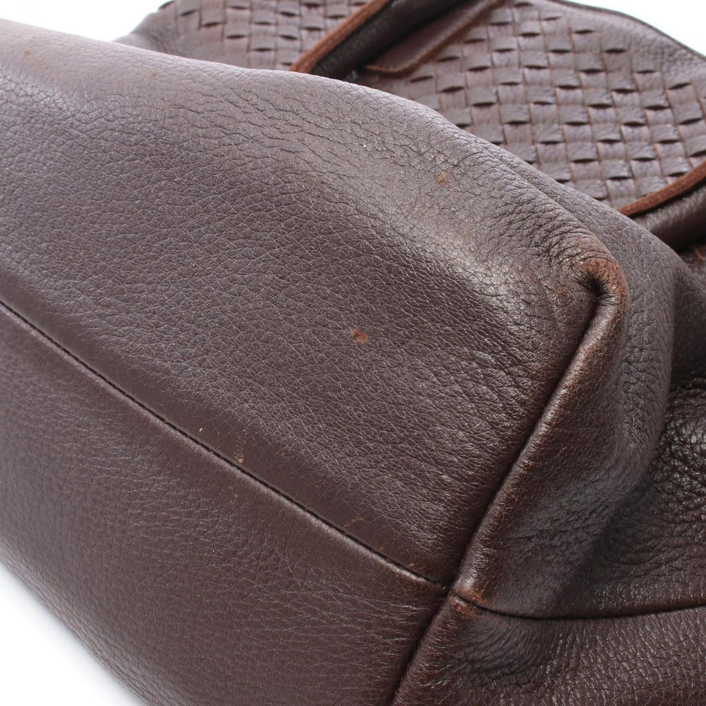 Bottega Veneta Tote Intrecciato Dark Brown Leather — view 9