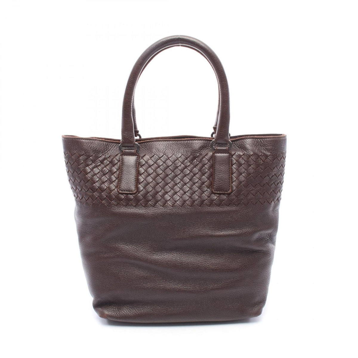 Bottega Veneta Tote Intrecciato Dark Brown Leather