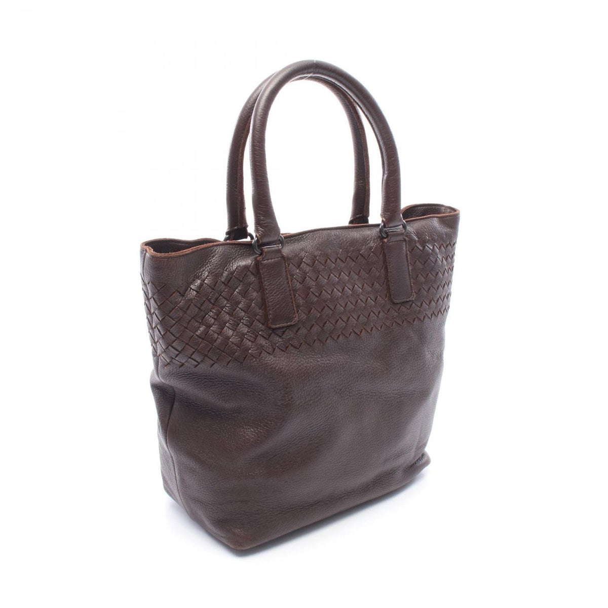 Bottega Veneta Tote Intrecciato Dark Brown Leather — view 2