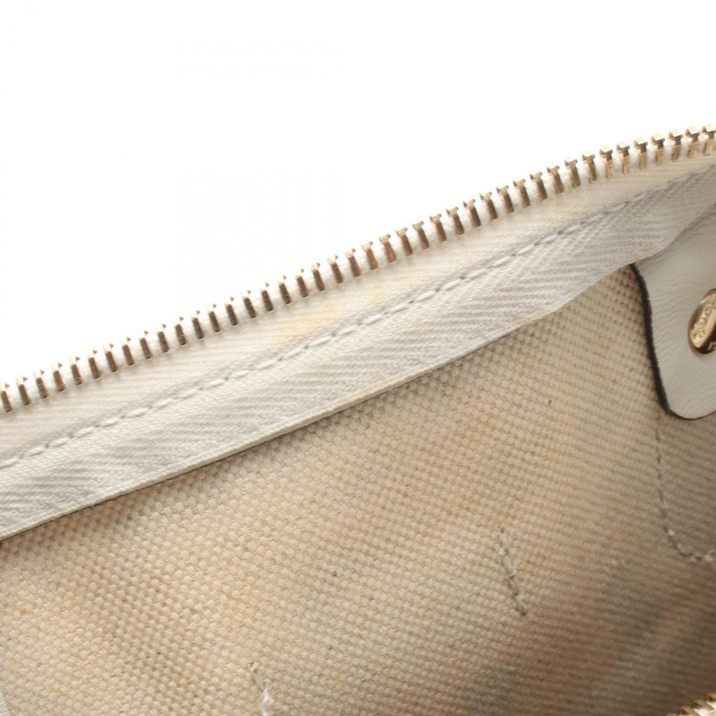 Gucci Tote for Unicef GG Supreme Elephant White Canvas Leather Mini Boston — view 9