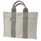 Hermes New Fourre Tout PM Canvas Tote Gray