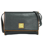 Celine Leather Shoulder Bag Pochette Black