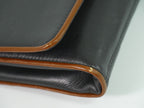 Celine Leather Shoulder Bag Pochette Black — view 7