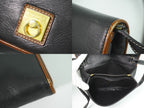 Celine Leather Shoulder Bag Pochette Black — view 8