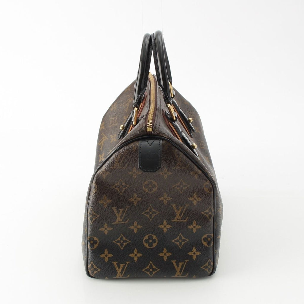 Louis Vuitton Monogram Mirage Speedy 30 Leather Boston Bag Black Brown — view 3