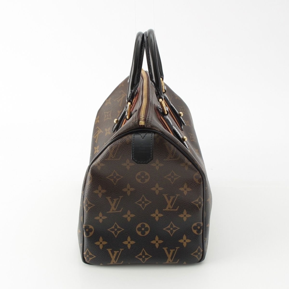 Louis Vuitton Monogram Mirage Speedy 30 Leather Boston Bag Black Brown — view 3