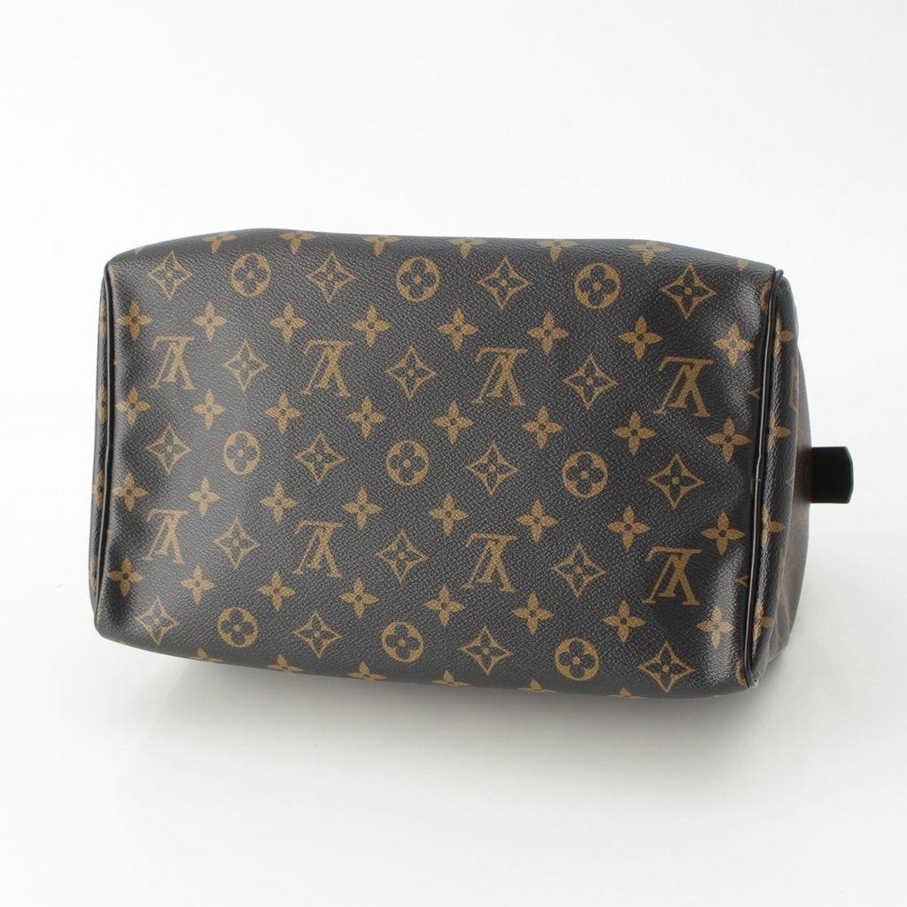 Louis Vuitton Monogram Mirage Speedy 30 Leather Boston Bag Black Brown — view 5
