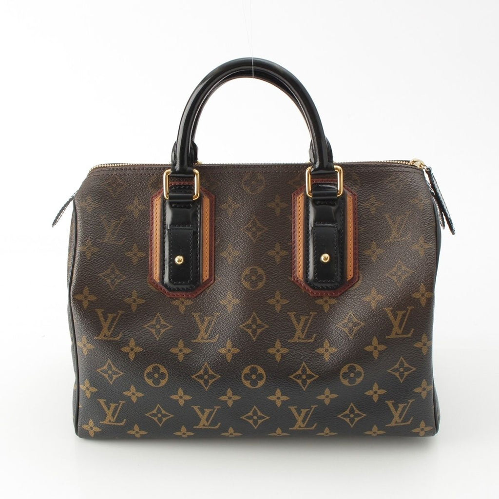 Louis Vuitton Monogram Mirage Speedy 30 Leather Boston Bag Black Brown — view 4