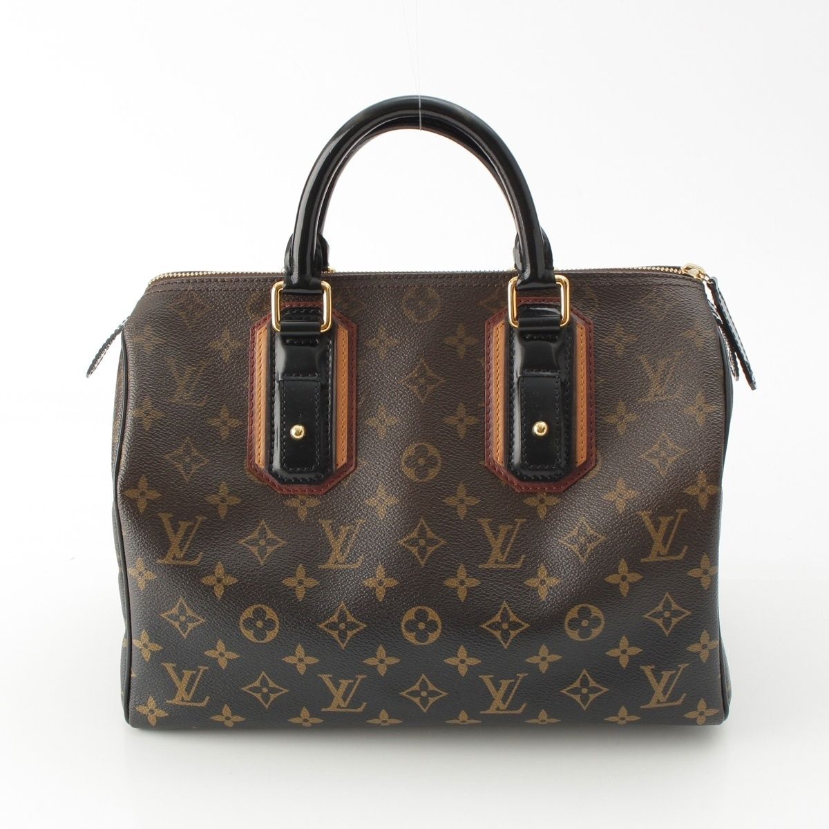 Louis Vuitton Monogram Mirage Speedy 30 Leather Boston Bag Black Brown — view 4