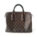 Louis Vuitton Monogram Mirage Speedy 30 Leather Boston Bag Black Brown