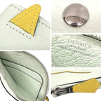 Hermes Coin Case Paddock Wallet Vert Fizz Cumin Chevre Mysore Horse — view 3