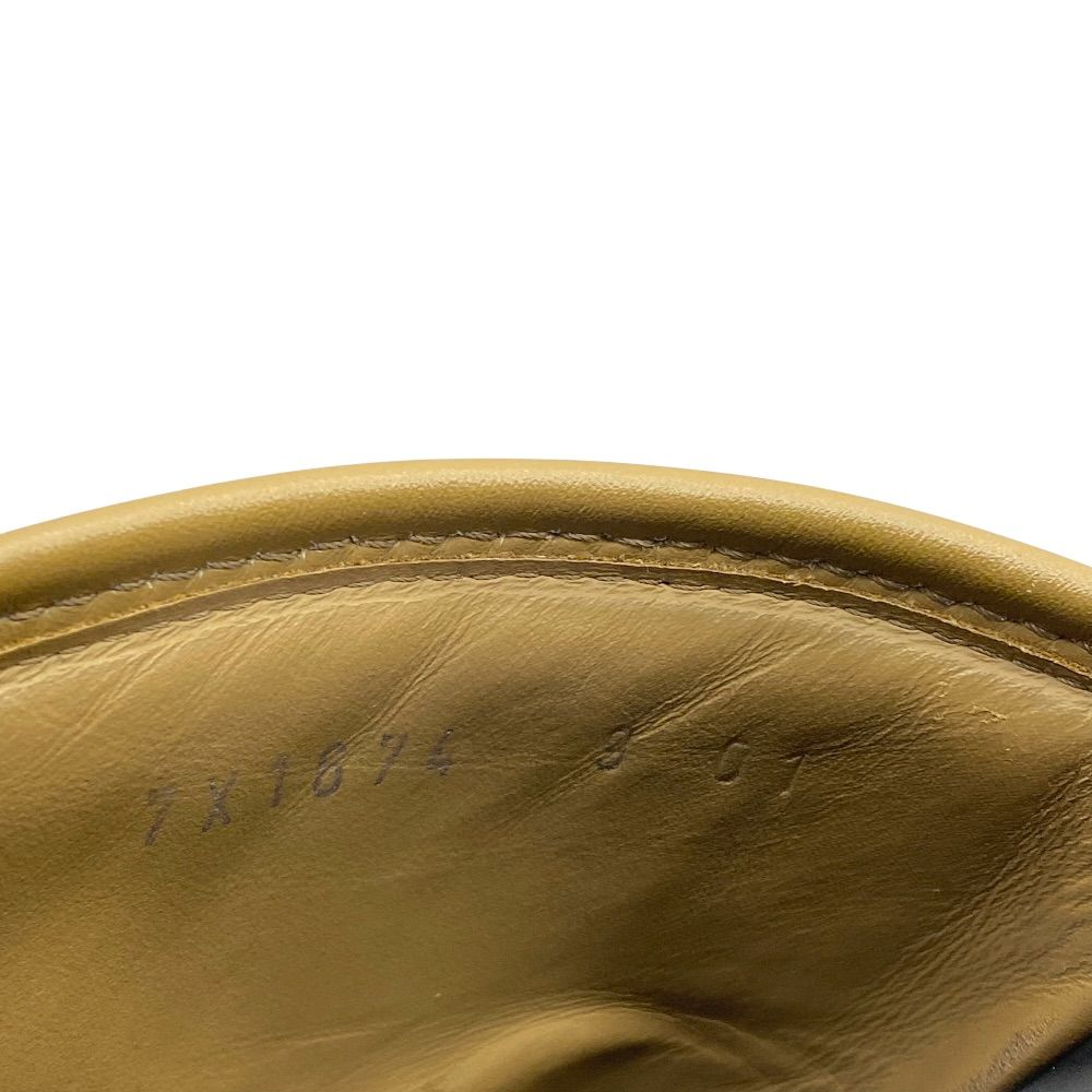 Fendi Diagonal Sandals Beach Slide FF Logo Leather Brown Jacquard 9 — view 9