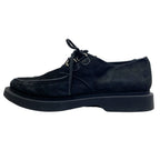 Saint Laurent Teddy Derby Shoes Moccasins Loafers Suede Leather Black — view 3