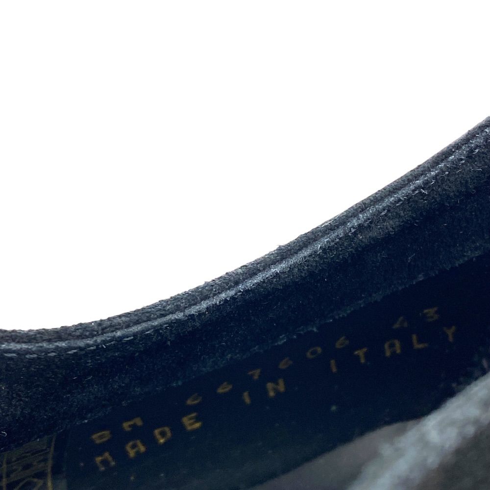 Saint Laurent Teddy Derby Shoes Moccasins Loafers Suede Leather Black — view 9