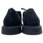 Saint Laurent Teddy Derby Shoes Moccasins Loafers Suede Leather Black — view 4