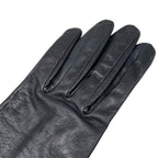 Hermes Gloves Kelly Cadena 7 Sizes Leather Black Silver — view 3