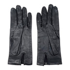 Hermes Gloves Kelly Cadena 7 Sizes Leather Black Silver — view 2