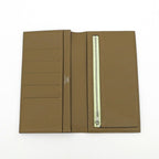 Hermes Citizen Twill Long Brown Silver Wallet Bifold — view 5