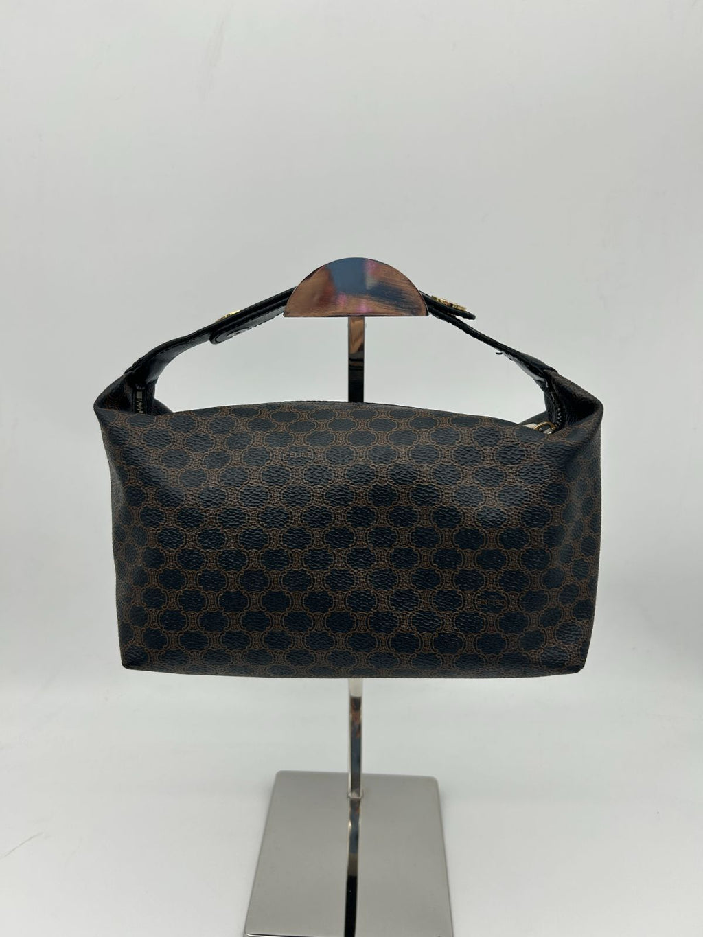 Celine Macadam Pattern Shoulder Pouch Logo — view 2