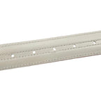 Louis Vuitton Belt Ceinture Pandora Leather Logo Buckle White Beige Gold — view 7
