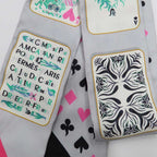 Hermes Twilly Jude Cult Playing Card Pattern Gray Black Pink Multicolor — view 5
