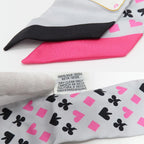 Hermes Twilly Jude Cult Playing Card Pattern Gray Black Pink Multicolor — view 7