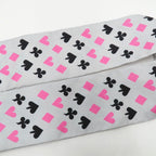 Hermes Twilly Jude Cult Playing Card Pattern Gray Black Pink Multicolor — view 6
