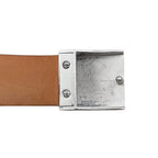 Louis Vuitton Belt Ceinture Carre Damier Ebene Logo Buckle Silver — view 4